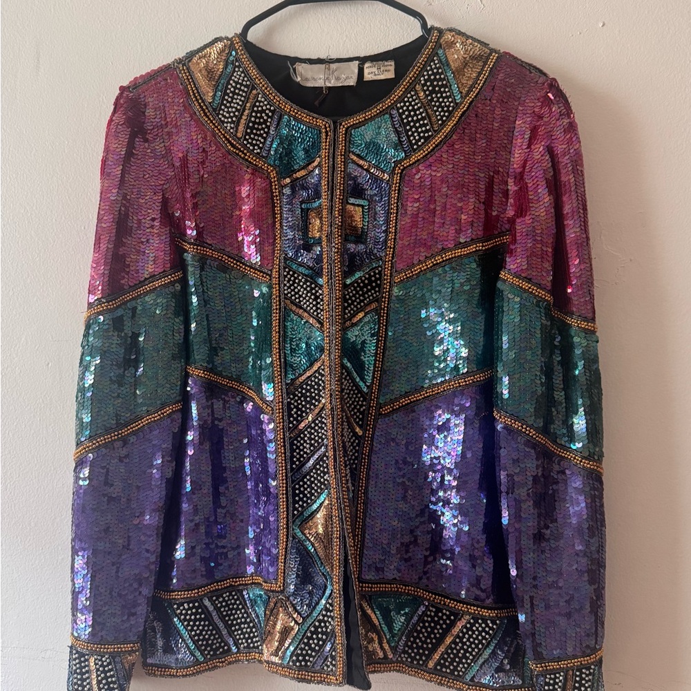 Multicolor Sequin Jacket